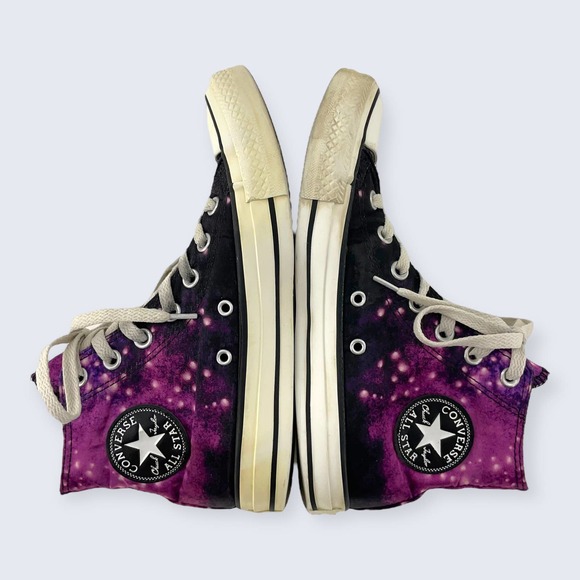 Converse All Star Chuck Taylor Purple Unicorn Galaxy Hi Top Lace Up Sneaker 7 - Picture 5 of 8